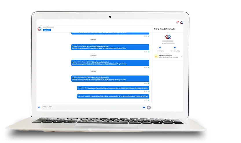 The bot handing a chat to a sales rep
