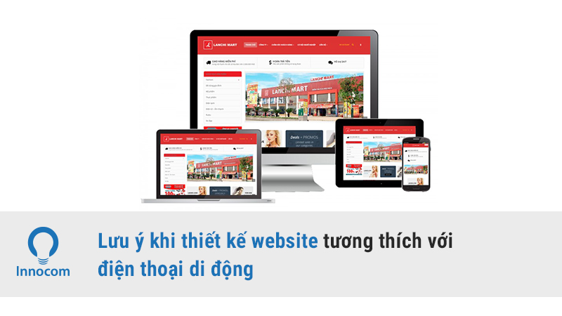 Lưu ý khi thiết kế website tương thích với điện thoại di động