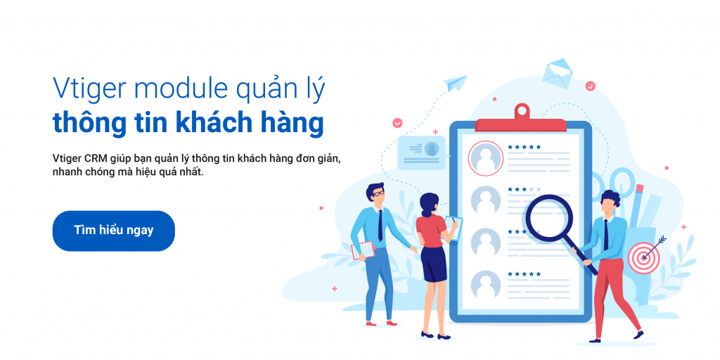 Vtiger module quản lý thông tin khách hàng