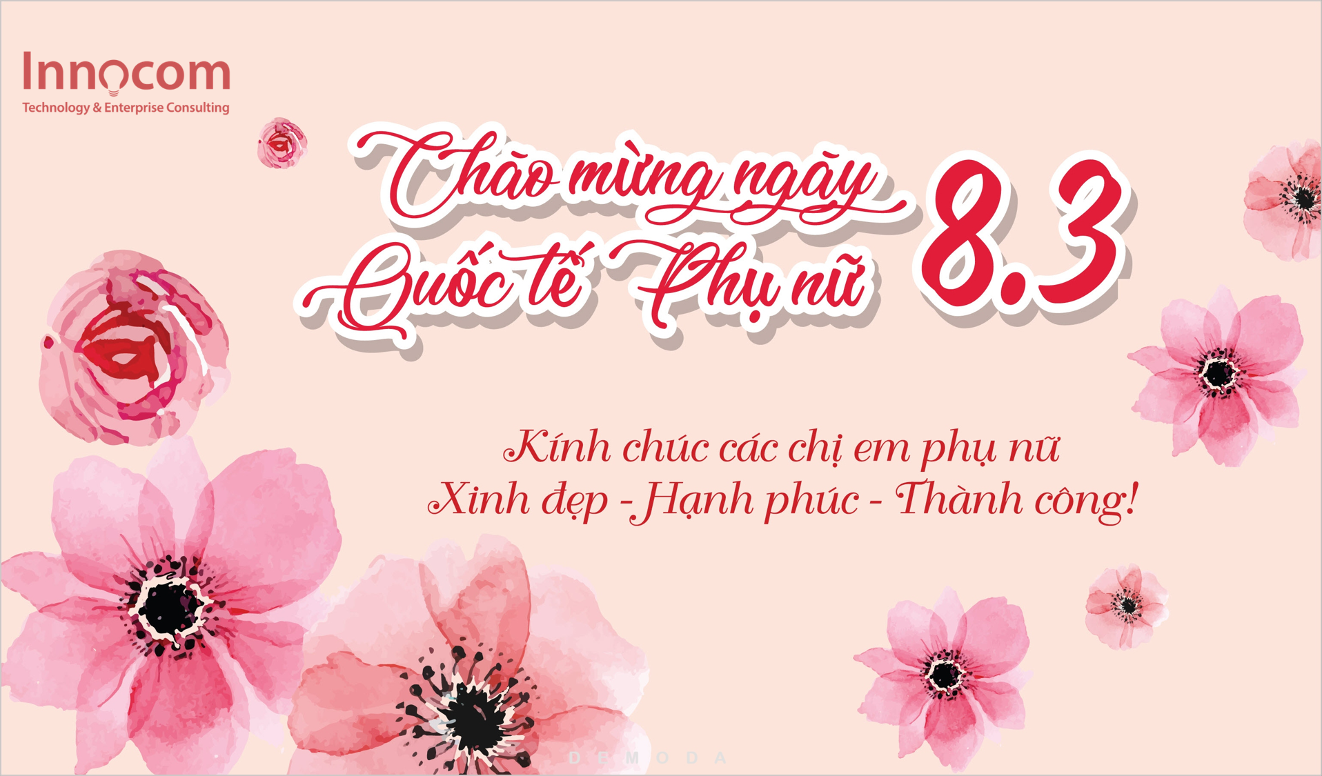 INNOCOM CHÚC MỪNG NGÀY QUỐC TẾ PHỤ NỮ 08/03
