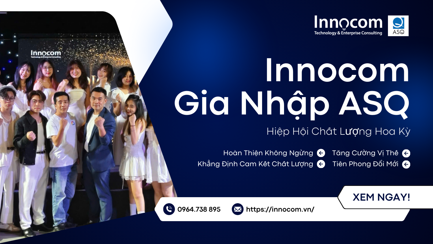 [THÔNG BÁO] INNOCOM CHÍNH THỨC TRỞ THÀNH THÀNH VIÊN CỦA HIỆP HỘI CHẤT LƯỢNG HOA KỲ