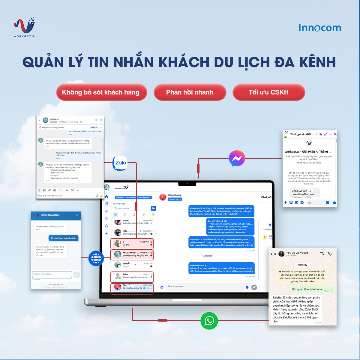 WorkGPT AI tích hợp đa nền tảng