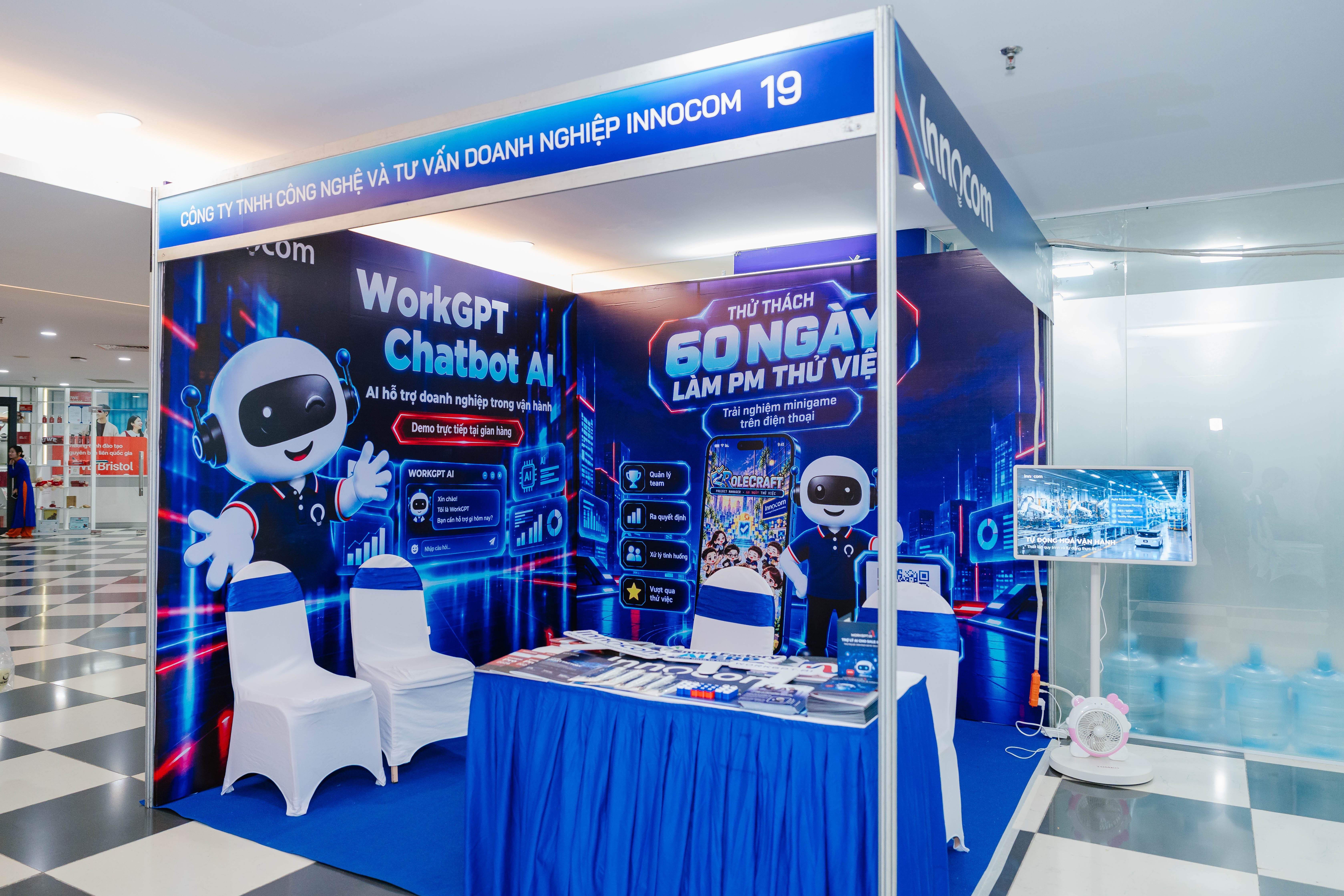 INNOCOM's booth at the event