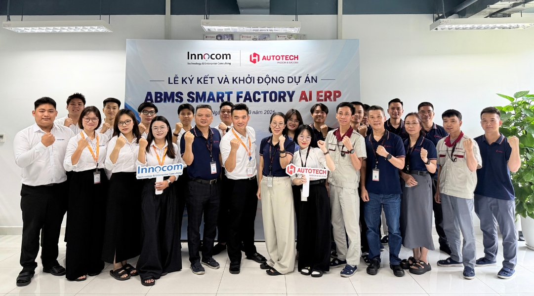 INNOCOM - AUTOTECH: Kicking Off the ABMS Smart Factory AI ERP Project with a Special AI MC