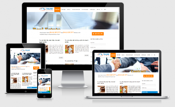Thiết kế website Luật Tâm Anh